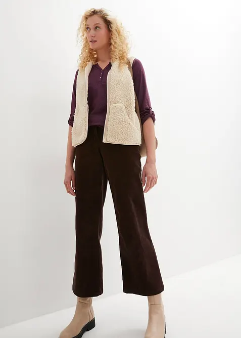 Bavlněn&eacute; triko Henley s knofl&iacute;kovou l&eacute;gou, bonprix