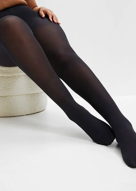 Tvaruj&iacute;c&iacute; punčochov&eacute; kalhoty s pohodln&yacute;mi lemy (50 DEN), bonprix