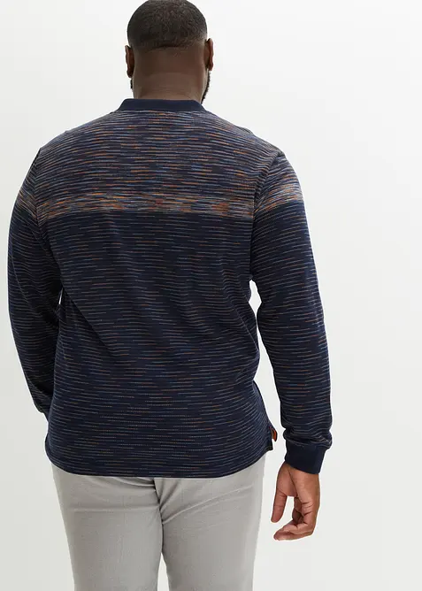 Triko polo s dlouh&yacute;m ruk&aacute;vem, bonprix