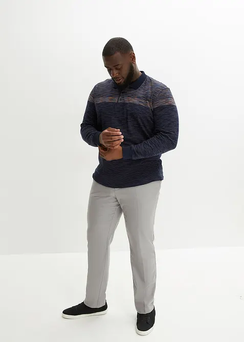 Triko polo s dlouh&yacute;m ruk&aacute;vem, bonprix