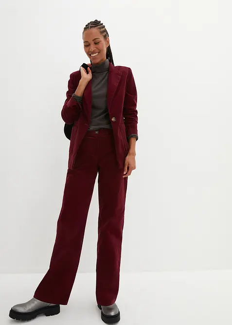 Man&scaron;estrov&eacute; kalhoty z organick&eacute; bavlny se strečem, bonprix