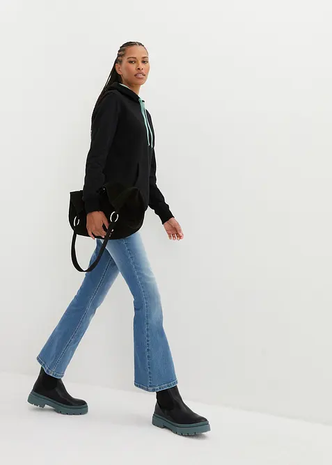 Mikina s kapuc&iacute;, z čist&eacute; organick&eacute; bavlny, bonprix