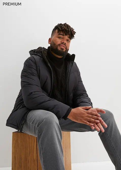 Voděodolná bunda s hřejivou podšívkou, pravým prachovým peřím a bionickou úpravou, bonprix