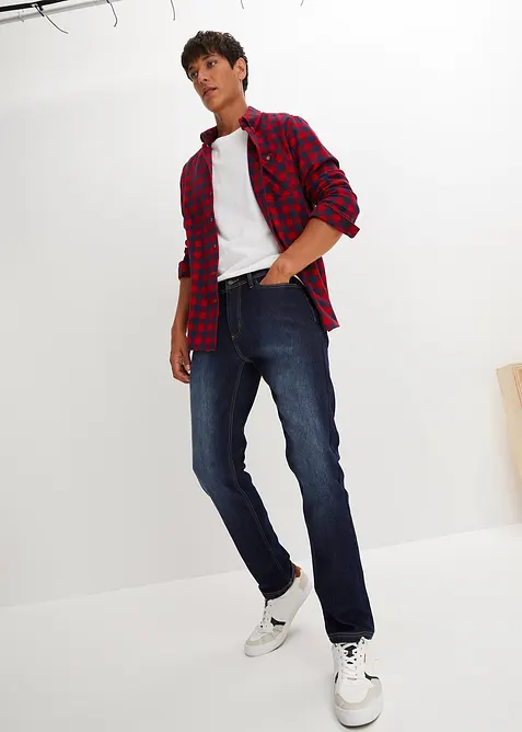 Strečové termo džíny s hřejivou vnitřní stranou, Regular Fit Straight, bonprix