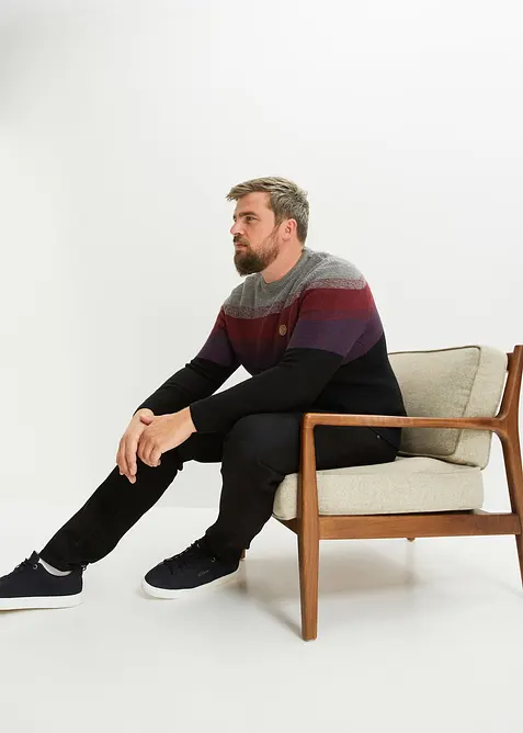 Svetr z jemné pleteniny s přechodem barev, bonprix