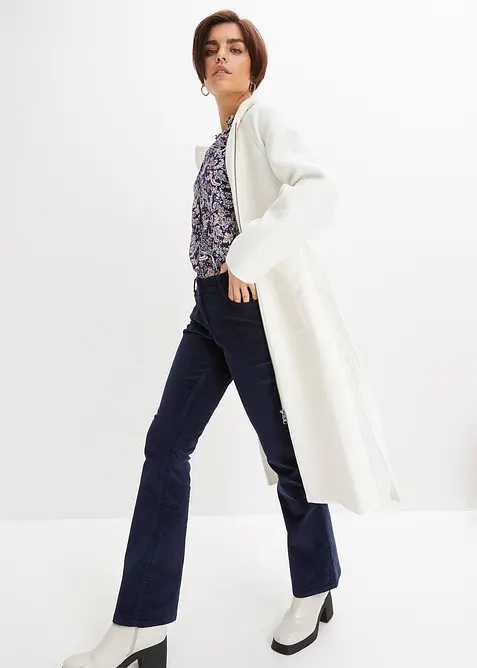 Strečové manšestrové kalhoty, Bootcut, bonprix