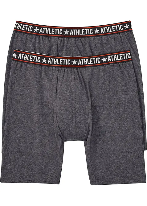 Dlouhé přiléhavé boxerky s bavlnou (2 ks v balení), bonprix