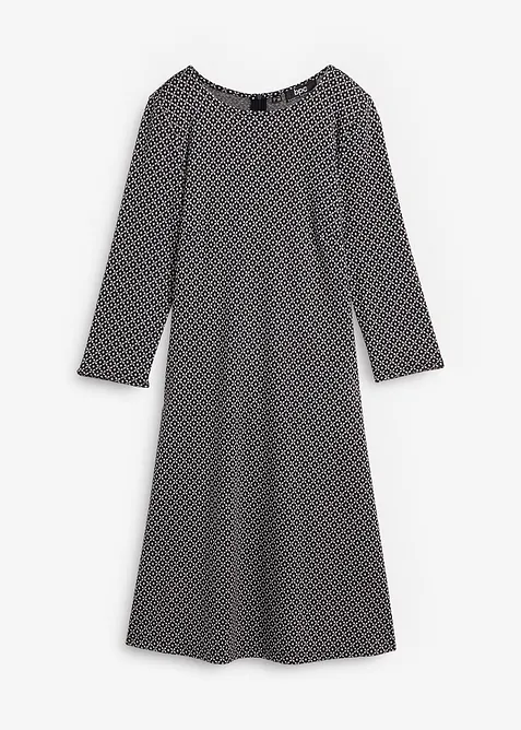 Šaty z Punto di Roma z viskózové směsi s žakárovým vzorem, bonprix