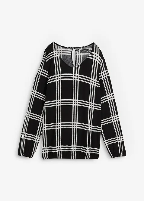 Triko s elastickým okrajem, dlouhý rukáv, bonprix