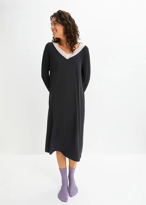 Dlouhá noční košile z měkké viskózové směsi, bonprix