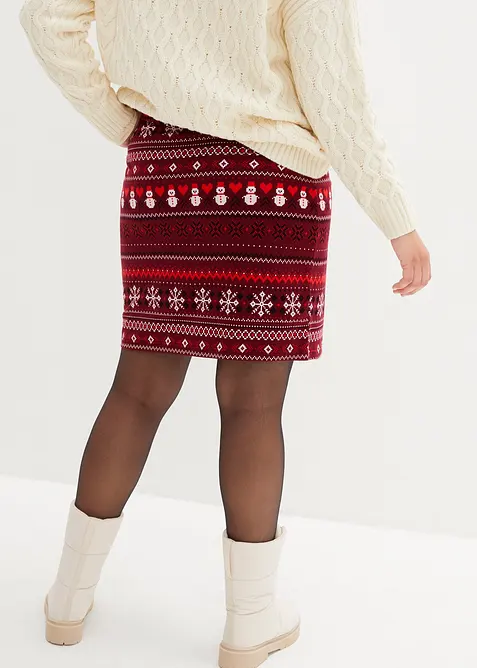 Minisukně s norským vzorem, ze směsi bavlny a elastanu, bonprix