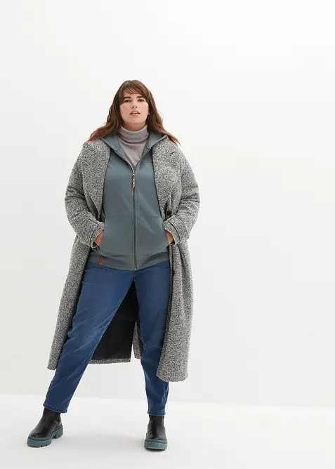 Mikina s kapuc&iacute;, z čist&eacute; bavlny, bonprix