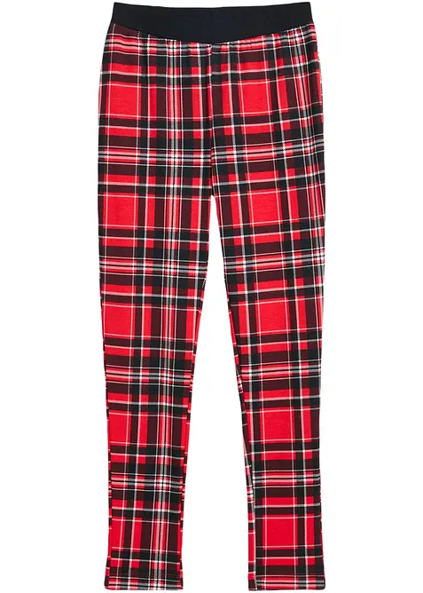 Kostkované termo legíny, pro dívky, bonprix