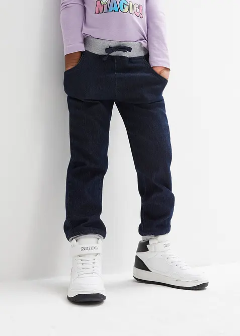 Termo kalhoty s žerzejovou podšívkou, Mid Waist, bonprix