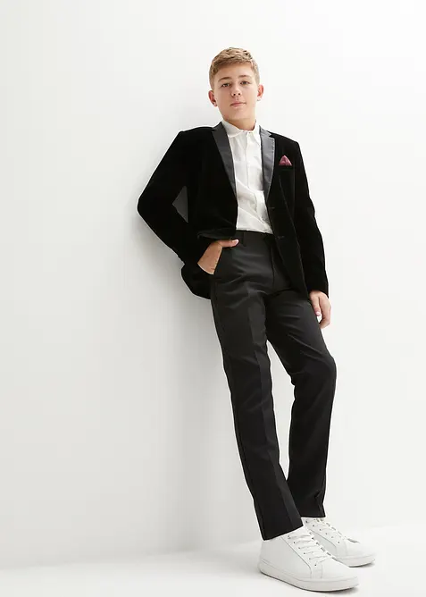 Oblek + ko&scaron;ile + kravata (4d&iacute;ln&aacute; souprava), bonprix