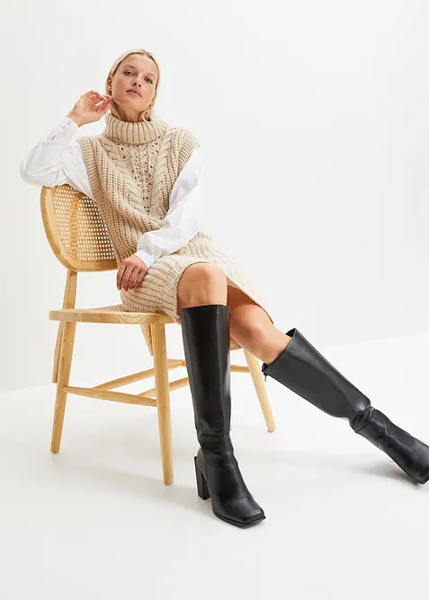 Pleten&eacute; &scaron;aty s halenkovou vsadkou, bonprix