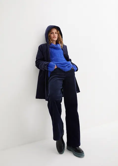 Rolákový svetr z měkké peříčkové příze, bonprix