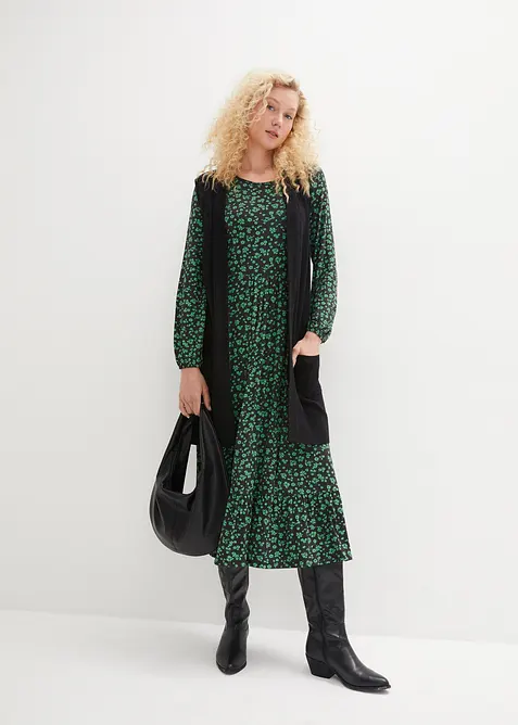 Žerzejové šaty ze splývavé viskózové směsi, bonprix