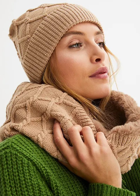 &Scaron;&aacute;la a čepice (2d&iacute;ln&aacute; souprava), bonprix