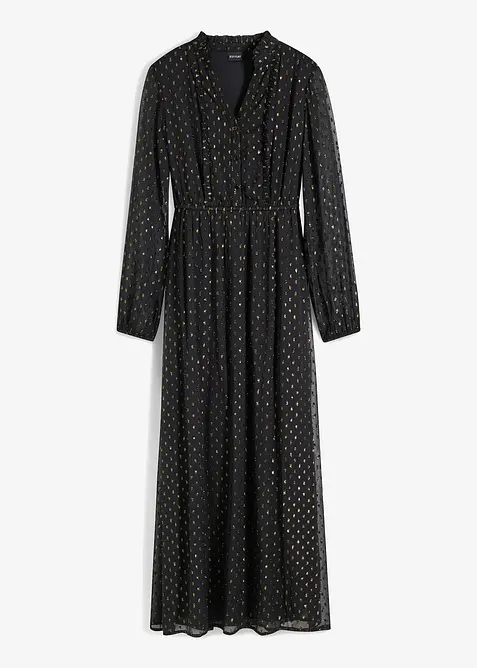 Dlouhé šaty s třpytkovým efektem, bonprix