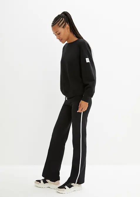 Žerzejové kalhoty z bavlny s obsahem streče, bonprix