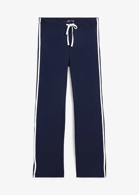 Žerzejov&eacute; kalhoty z bavlny s obsahem streče, bonprix