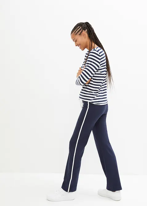 Žerzejov&eacute; kalhoty z bavlny s obsahem streče, bonprix