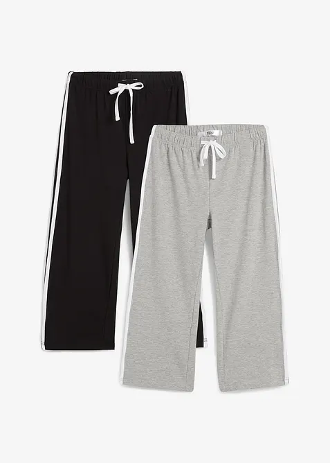 Capri kalhoty z bavlny s obsahem streče (2 ks v balení), bonprix