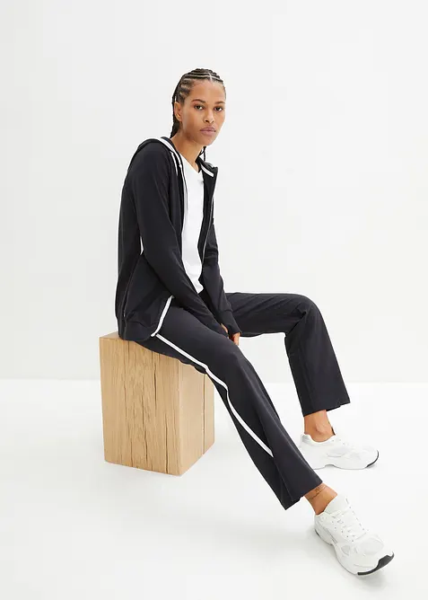 Strečová joggingová souprava z bavlny (2dílná souprava), bonprix