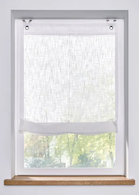 Zavazovací roleta ve lněném vzhledu, bonprix