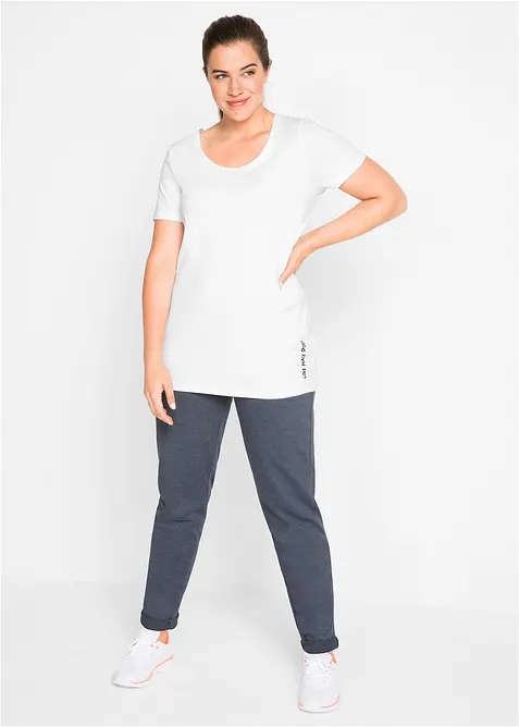 Dlouh&eacute; tričko s n&aacute;pisem (2 ks v balen&iacute;), bonprix