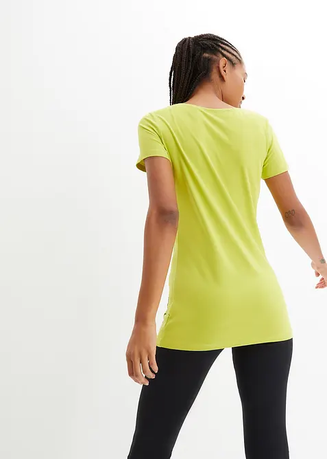 Dlouhé tričko s nápisem (2 ks v balení), bonprix