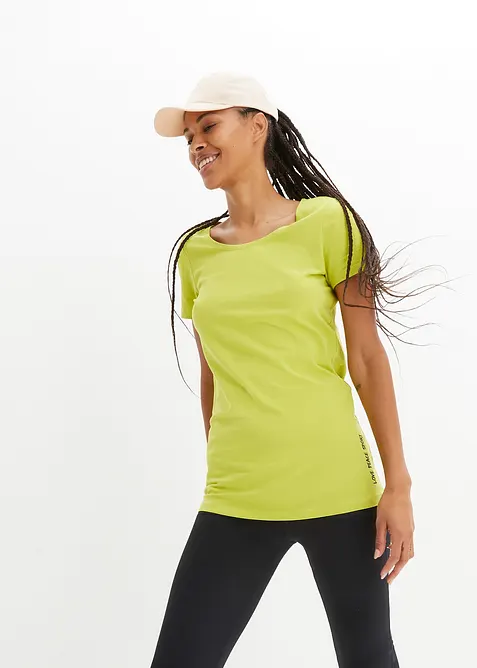 Dlouhé tričko s nápisem (2 ks v balení), bonprix