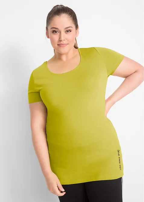 Dlouhé tričko s nápisem (2 ks v balení), bonprix