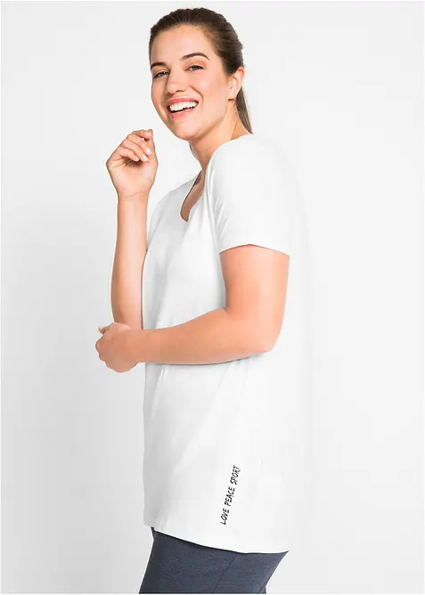 Dlouh&eacute; tričko s n&aacute;pisem (2 ks v balen&iacute;), bonprix