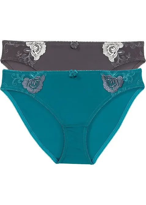 Kalhotky s výšivkou (2 ks v balení), bonprix