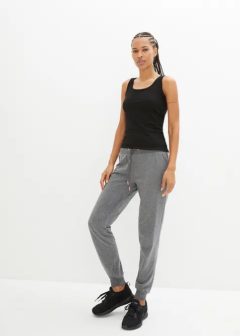 Joggingov&eacute; kalhoty s n&aacute;plety, bonprix