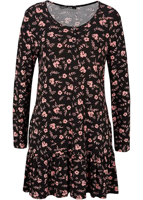 Dlouhá úpletová tunika ze směsi s viskózou, bonprix