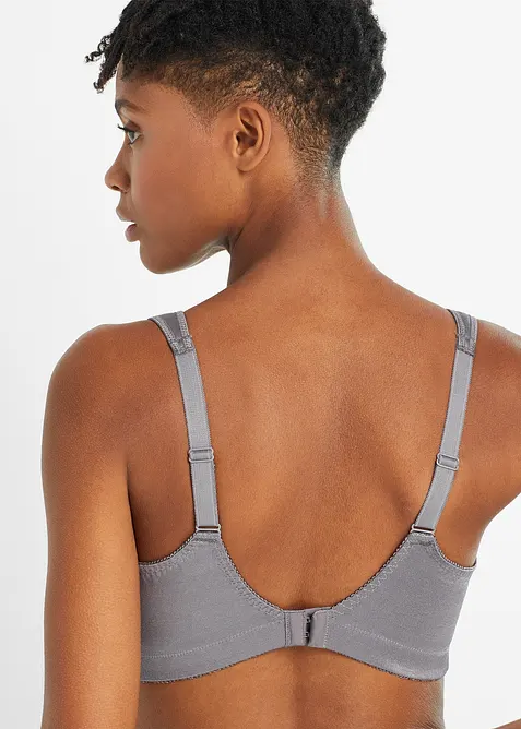 Odlehčující podprsenka bez kostic, s polstrovanými ramínky (2 ks v balení), bonprix