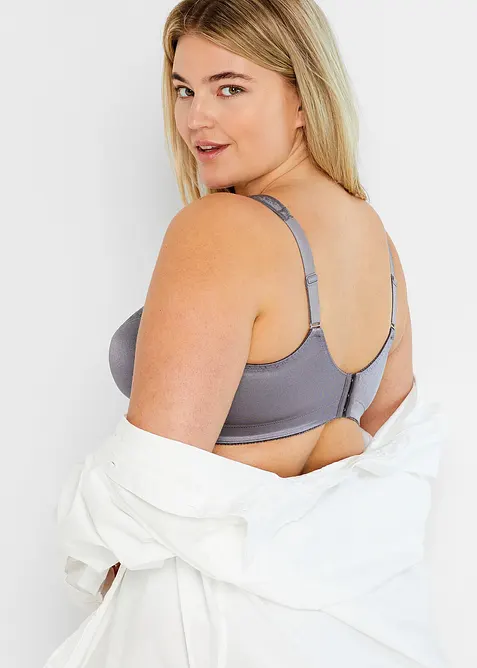 Odlehčující podprsenka bez kostic, s polstrovanými ramínky (2 ks v balení), bonprix
