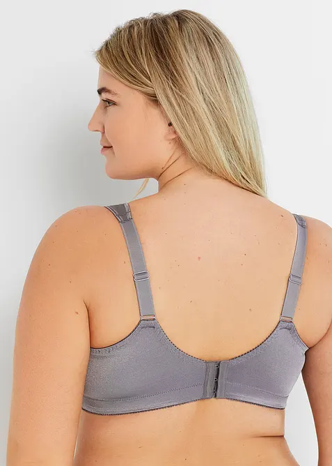 Odlehčující podprsenka bez kostic, s polstrovanými ramínky (2 ks v balení), bonprix
