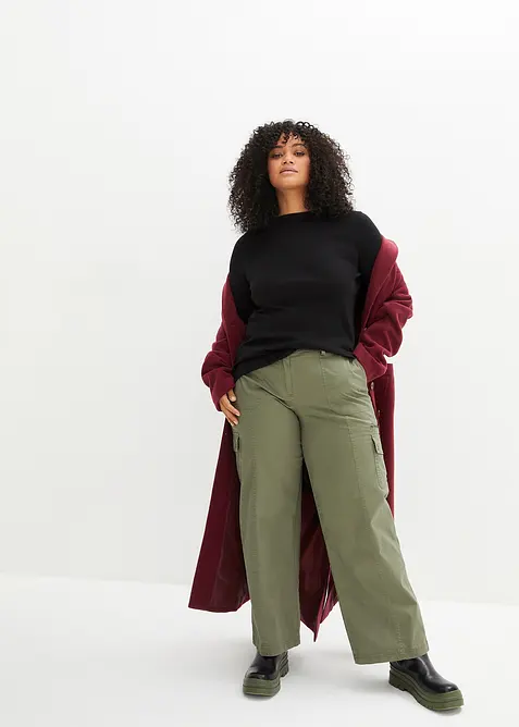 Tričko s dlouh&yacute;m ruk&aacute;vem, z čist&eacute; organick&eacute; bavlny, bonprix