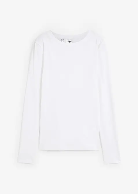 Tričko s dlouhým rukávem, z čisté organické bavlny, bonprix