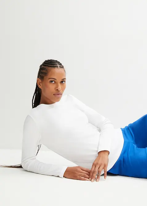 Tričko s dlouhým rukávem, z čisté organické bavlny, bonprix