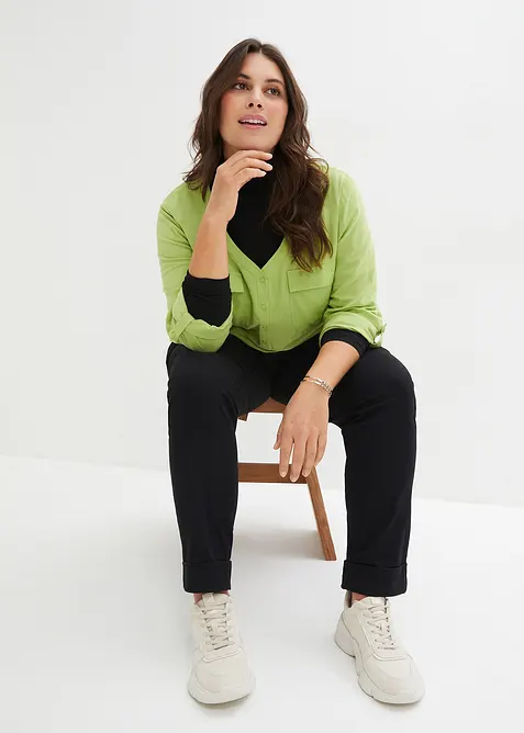 Chino kalhoty z bavlny, ke kotníkům, bonprix