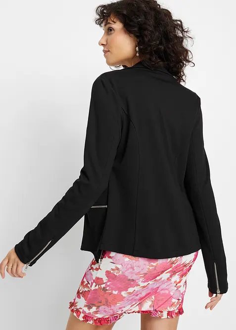 Motorkářská úpletová bunda z viskózové směsi, bonprix