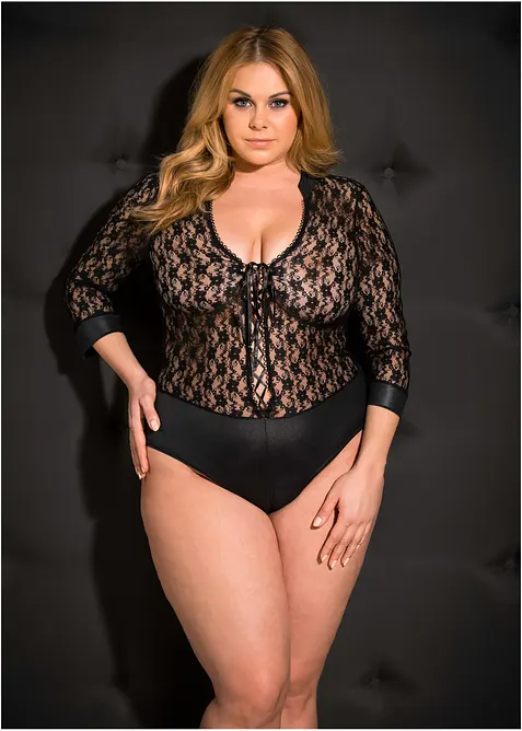 Body s dlouh&yacute;mi ruk&aacute;vy ouvert, bonprix