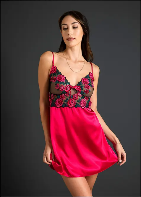 Saténové negližé, bonprix