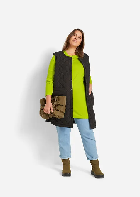 Straight džíny, Mid Waist, pohodlná pasovka (2 ks v balení), bonprix