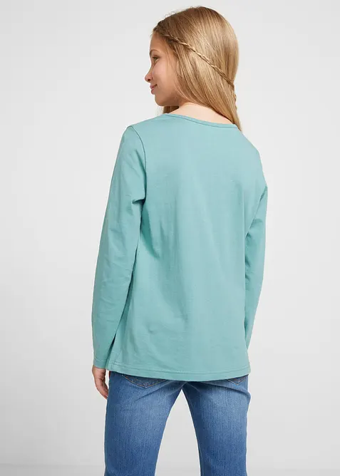 Tričko s dlouhým rukávem, z čisté organické bavlny (2 ks v balení), bonprix